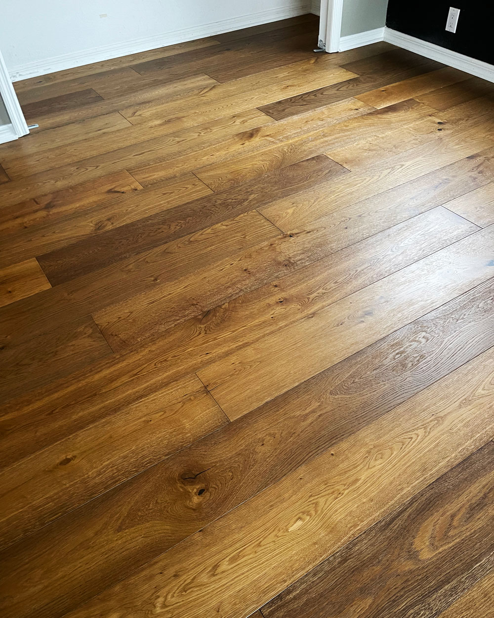 Classic brown hardwood floors